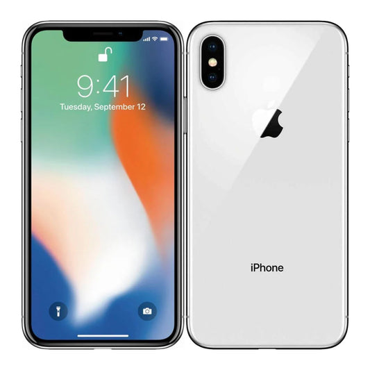 iPhone X 64GB (Non-PTA) – Silver & Gray – 90%+ Battery – Original Charger – 6 Months Warranty